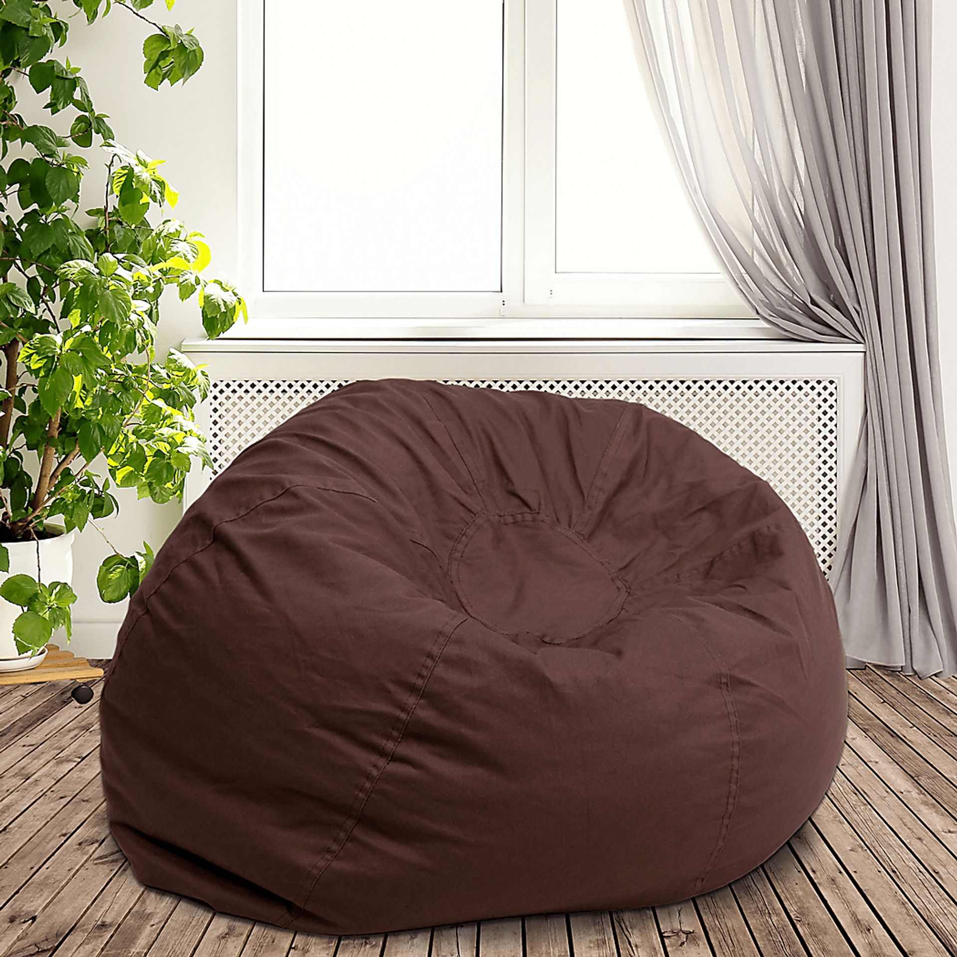 Kids Cucullu Brown Large Bean Bag Chair - Image 2