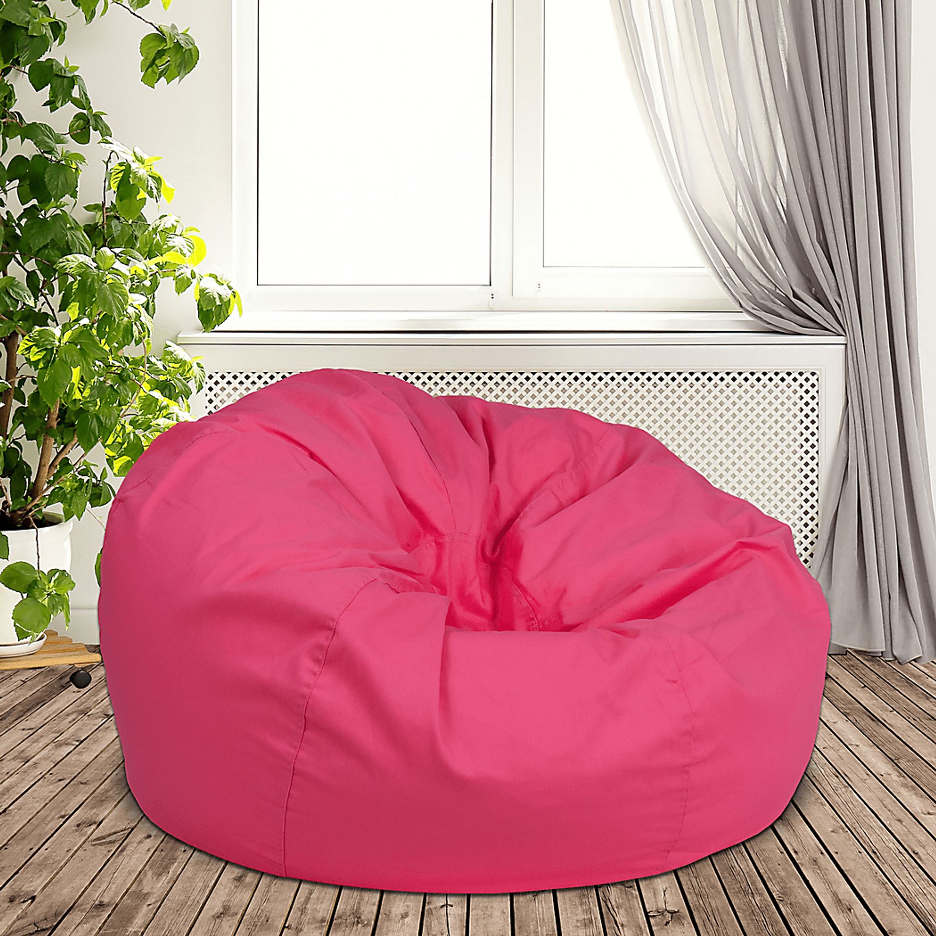 Kids Cucullu Pink Large Bean Bag Chair - Image 2