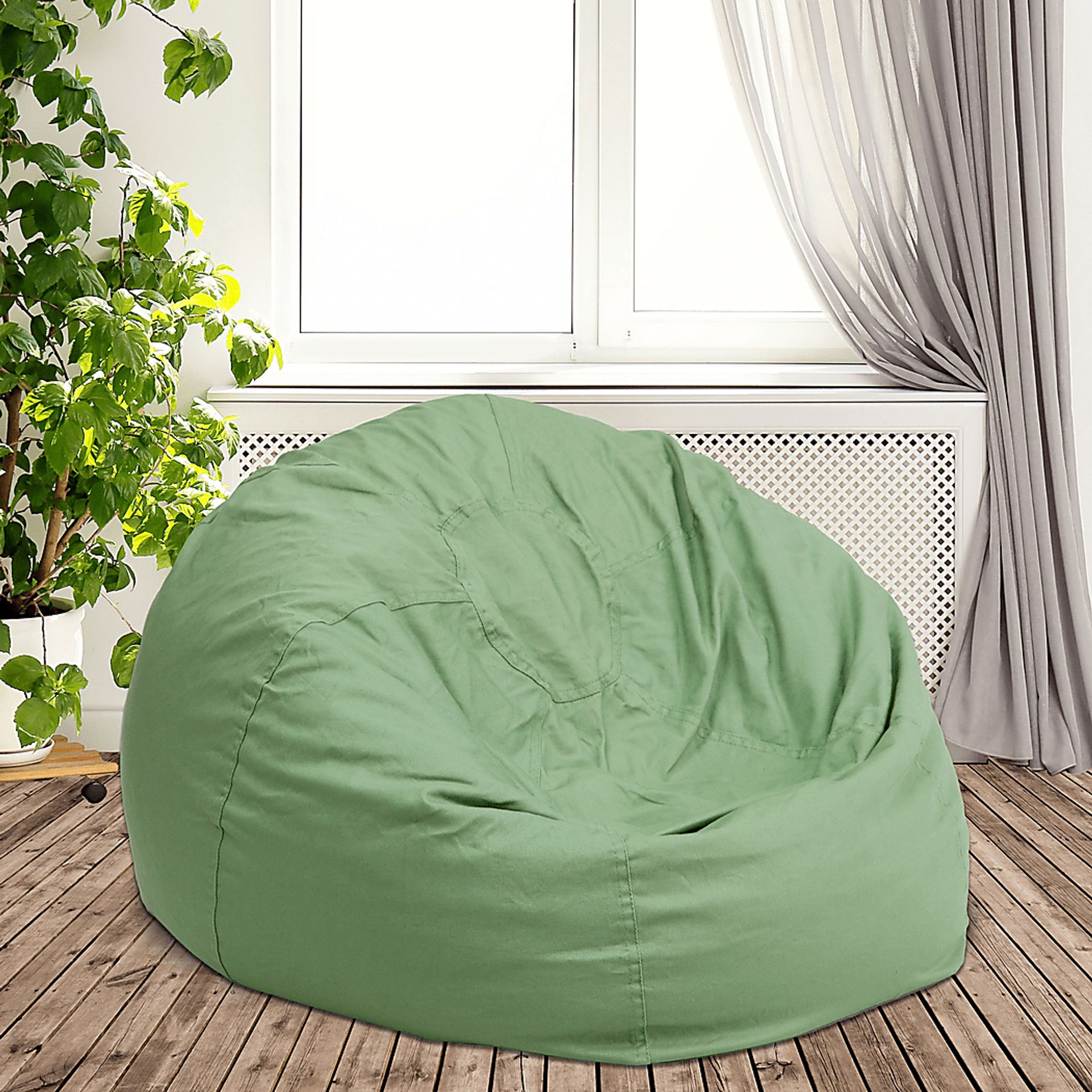 Kids Cucullu Sage Large Bean Bag Chair - Image 2