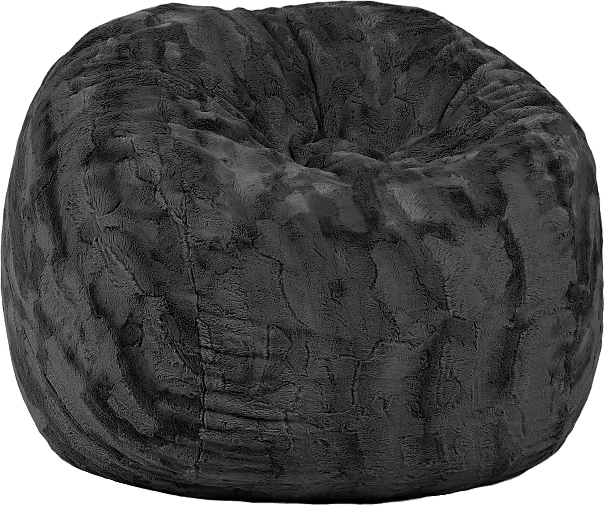 Kids Cushy Cloud Black Bean Bag Chair - Image 1