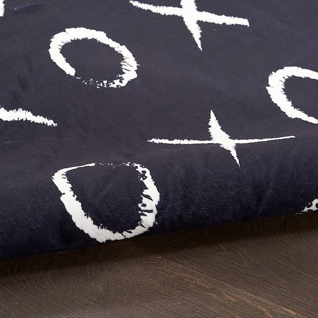Kids Cute Hugs Black 4' x 6' Rug - Thumbnail - Image 8