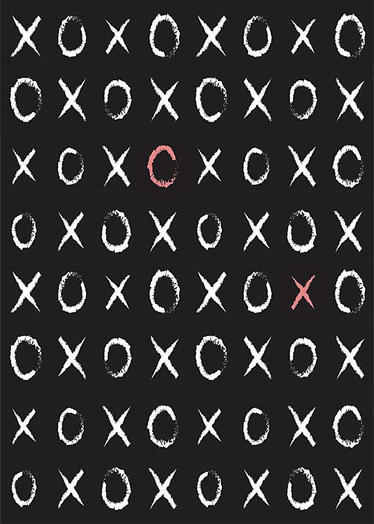 Kids Cute Hugs Black 4' x 6' Rug