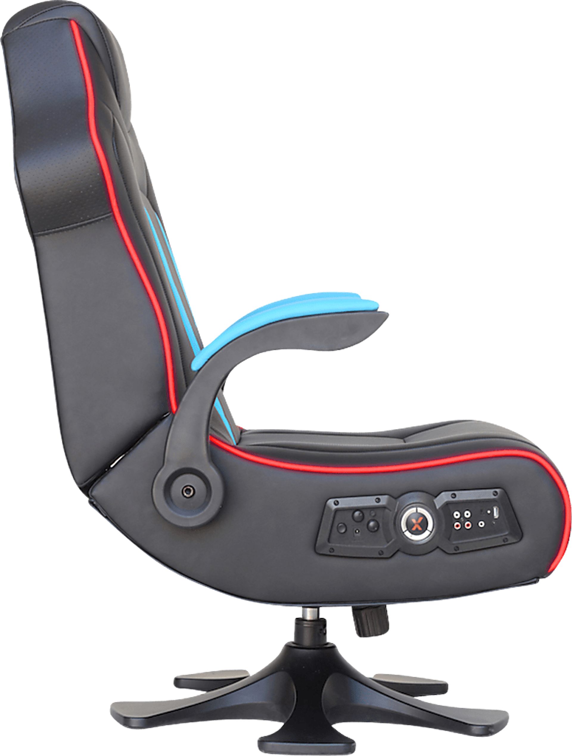 Kids Cyrene Black/Blue Gaming Chair - Image 2