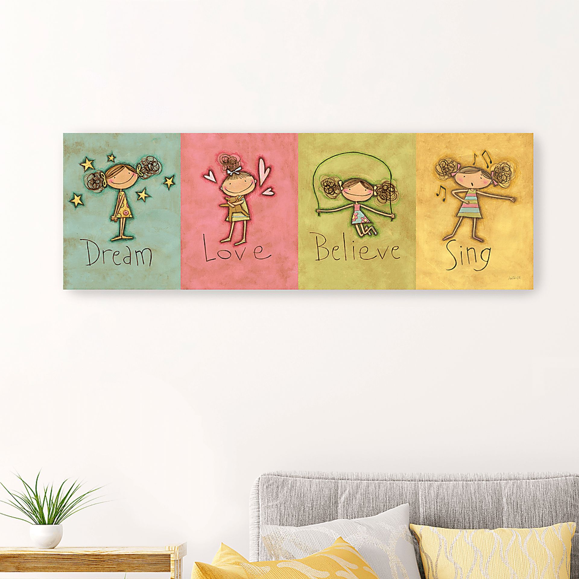 Kids Daily Goals Pink Artwork - Image 2