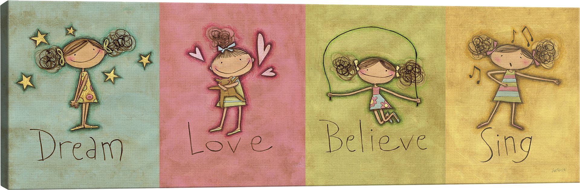 Kids Daily Goals Pink Artwork - Image 3