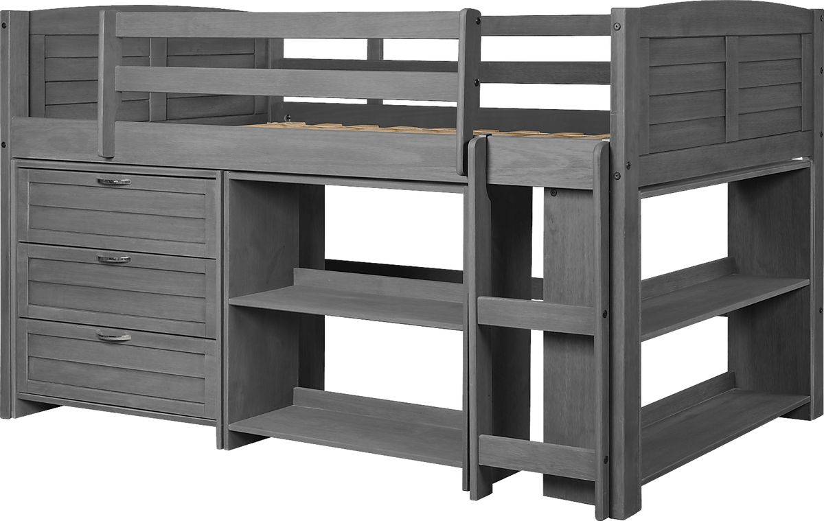 Daintree Gray Loft Bed | Rooms to Go