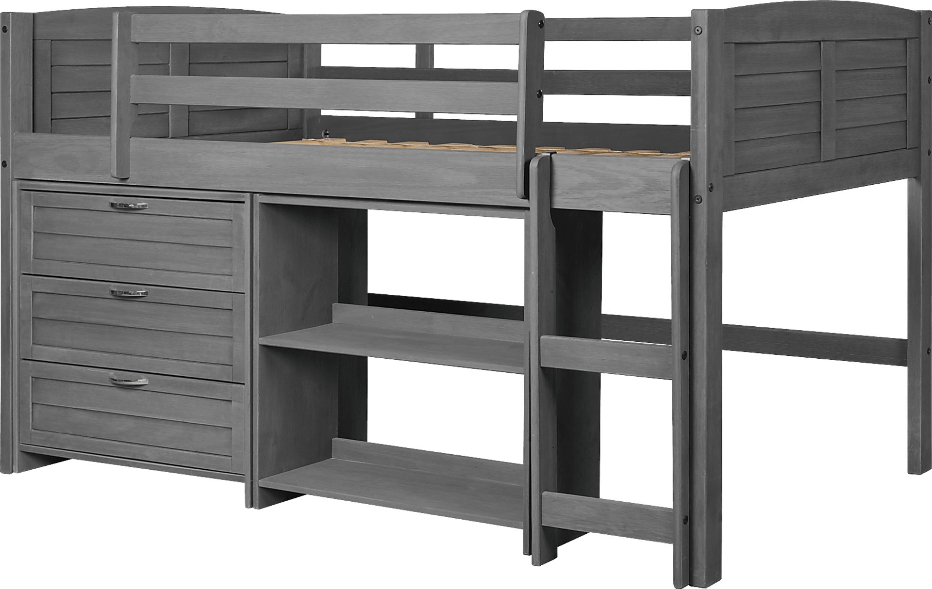 Kids Daintree Gray Twin Jr. Loft Bed - Image 2