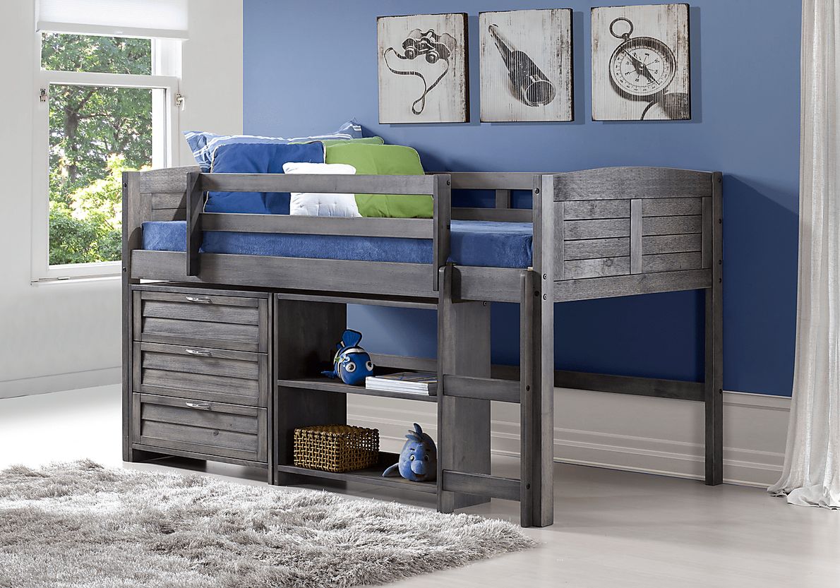 Kids Daintree Gray Twin Jr. Loft Bed Rooms To Go