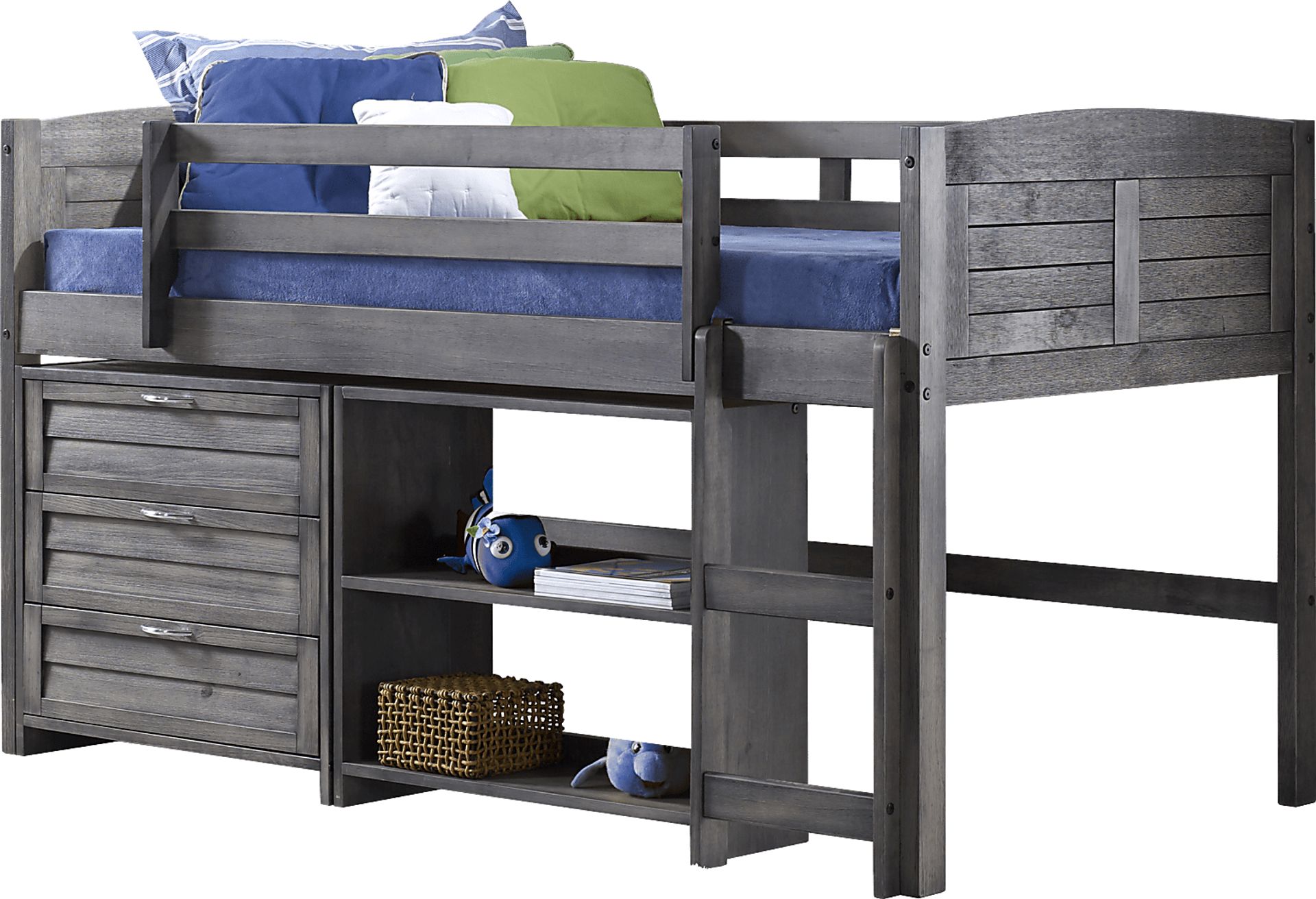 Kids Daintree Gray Twin Jr. Loft Bed - Image 1