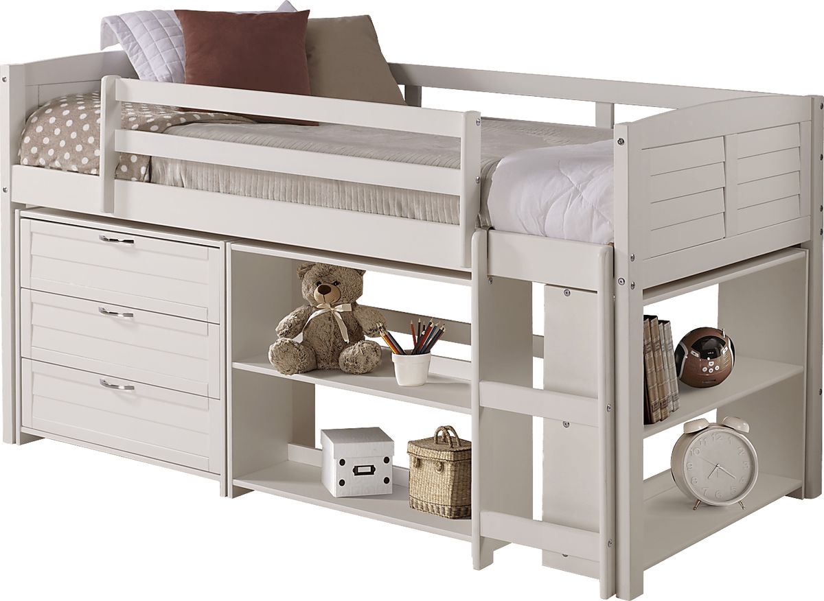 Daintree White Colors,White Loft Bed | Rooms to Go