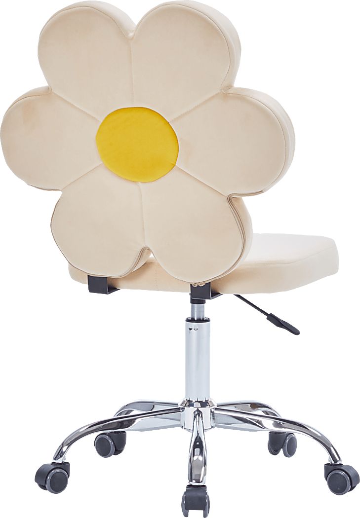 Kids Daisy Cream Vanity Chair