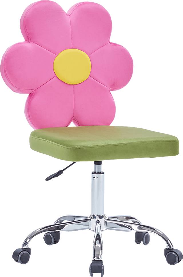 Kids Daisy Magenta Vanity Chair - Thumbnail - Image 1