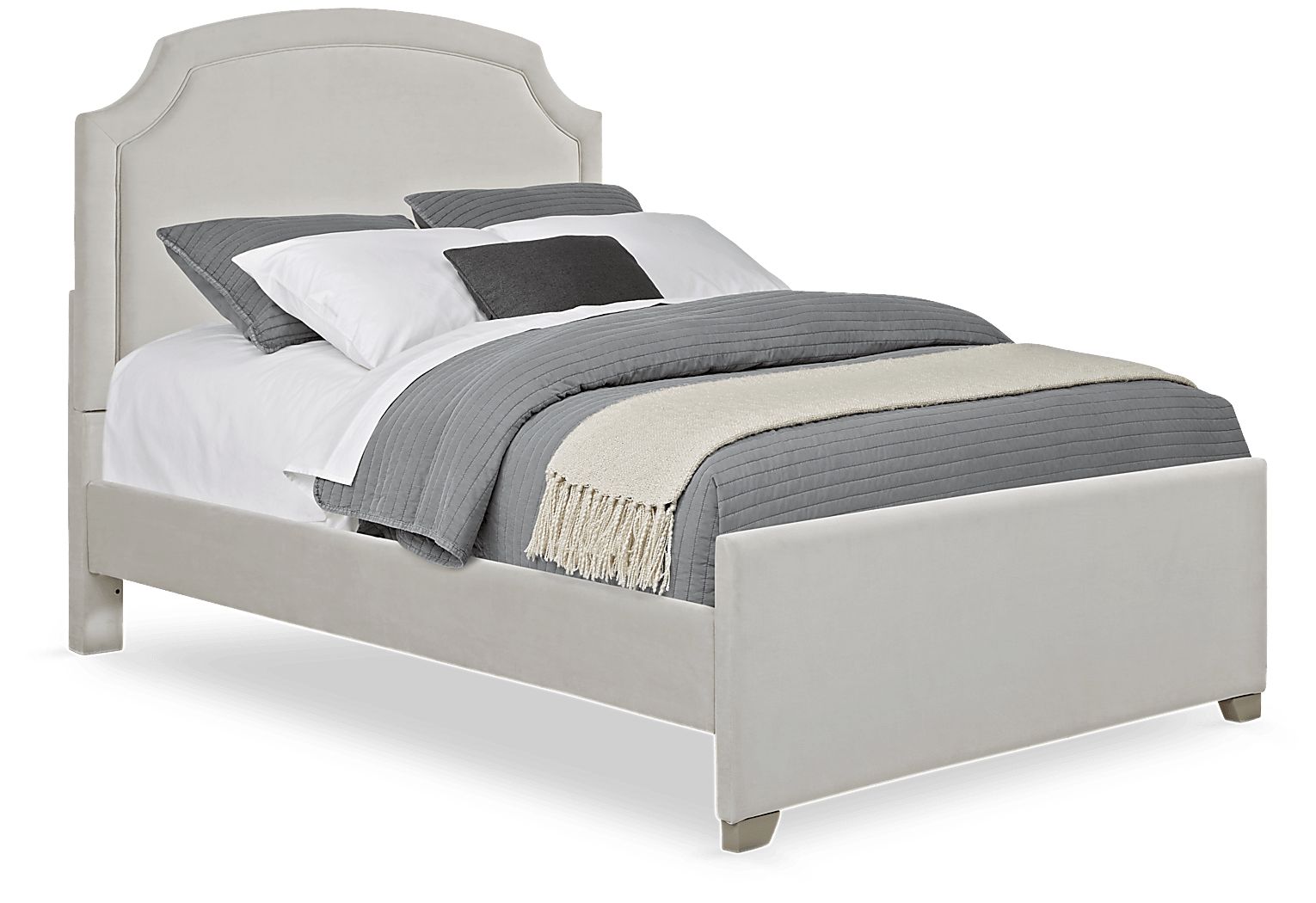 Gray Upholstered