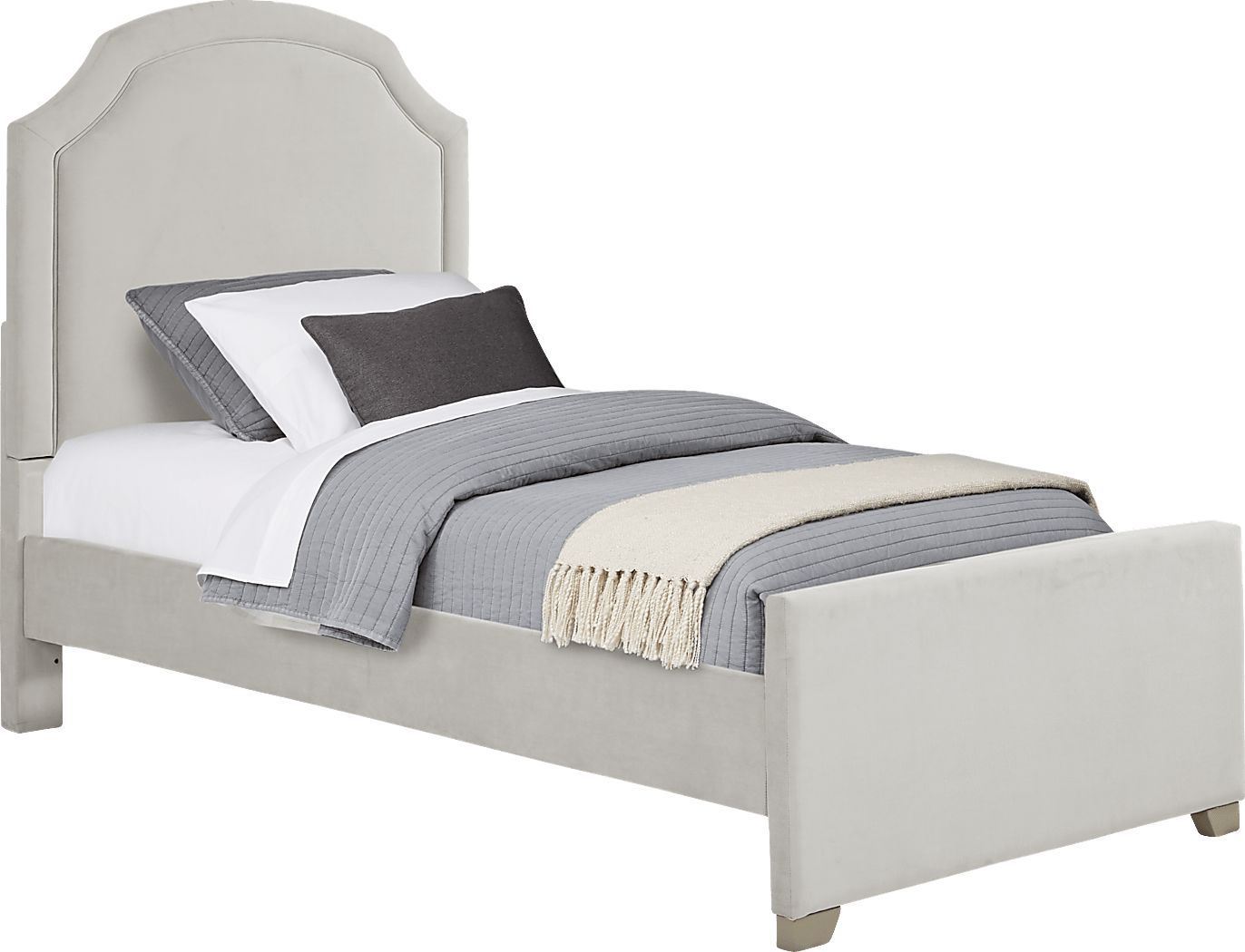 Gray Upholstered