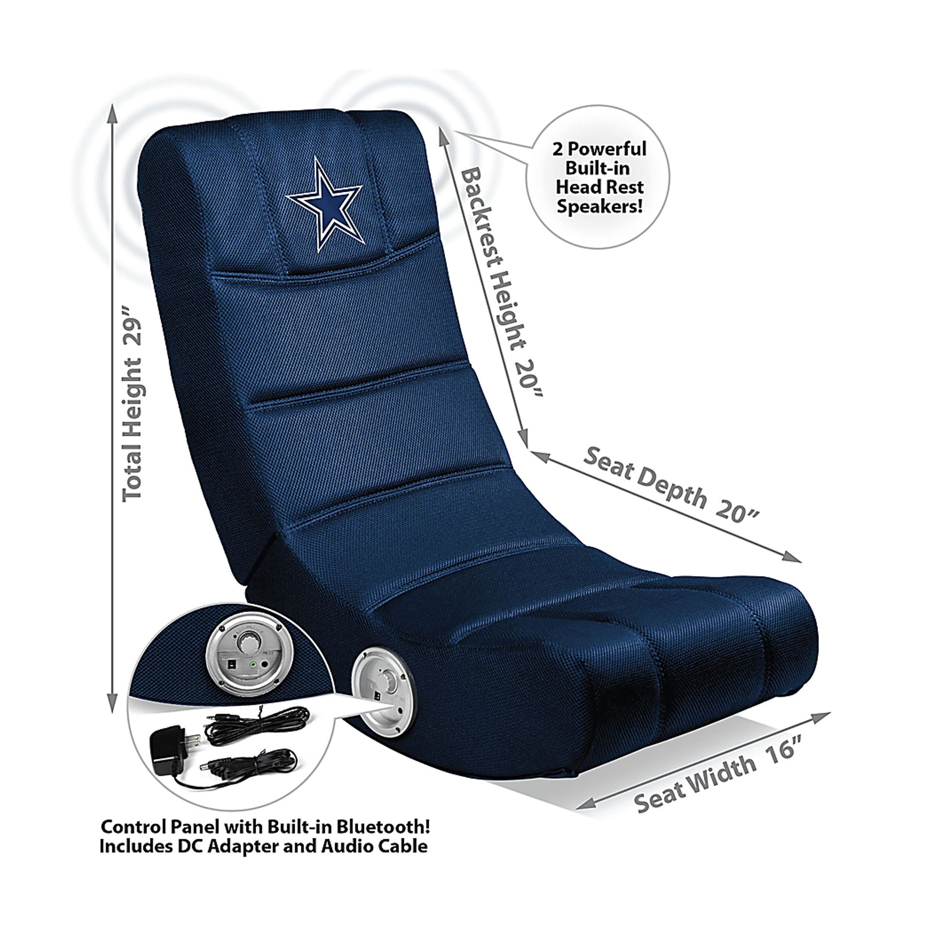 Kids Dallas Cowboys Gaming Rocker - Image 2