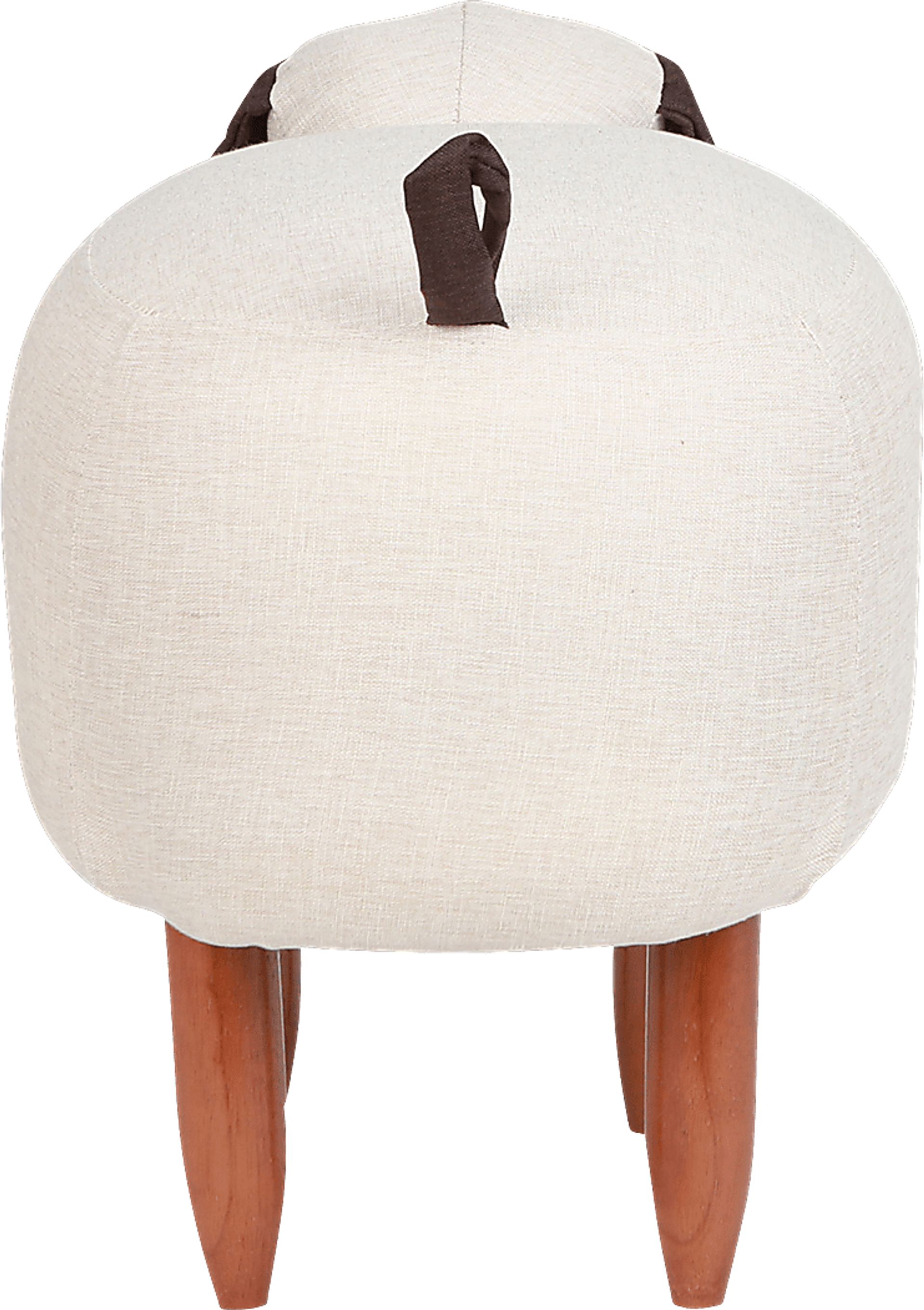 Kids Danny the Dog Beige Ottoman - Image 3