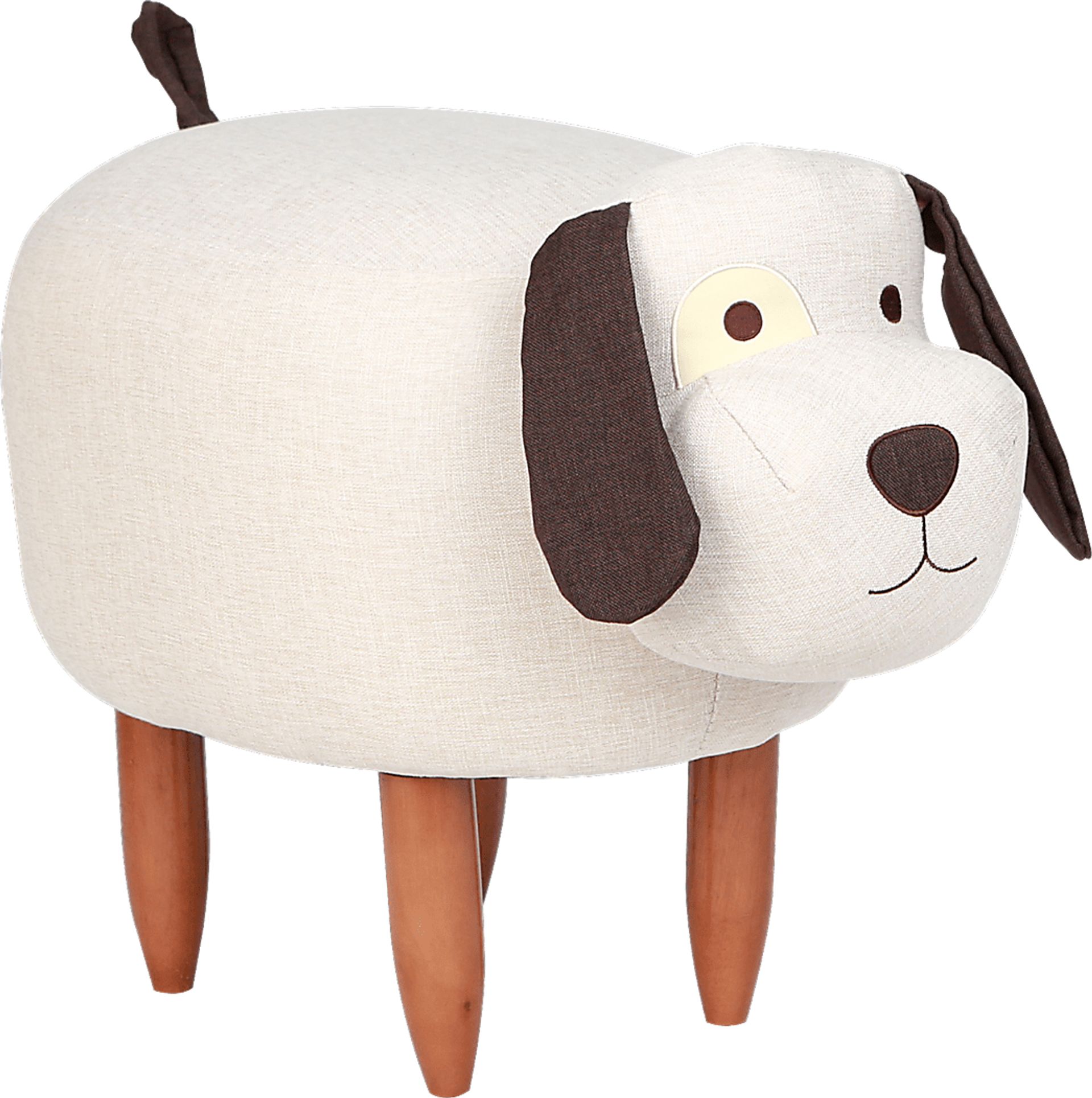 Kids Danny the Dog Beige Ottoman - Image 1