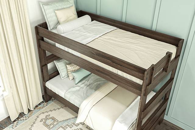 Kids Darja I Brown Twin/Twin Bunk Bed - Thumbnail - Image 4