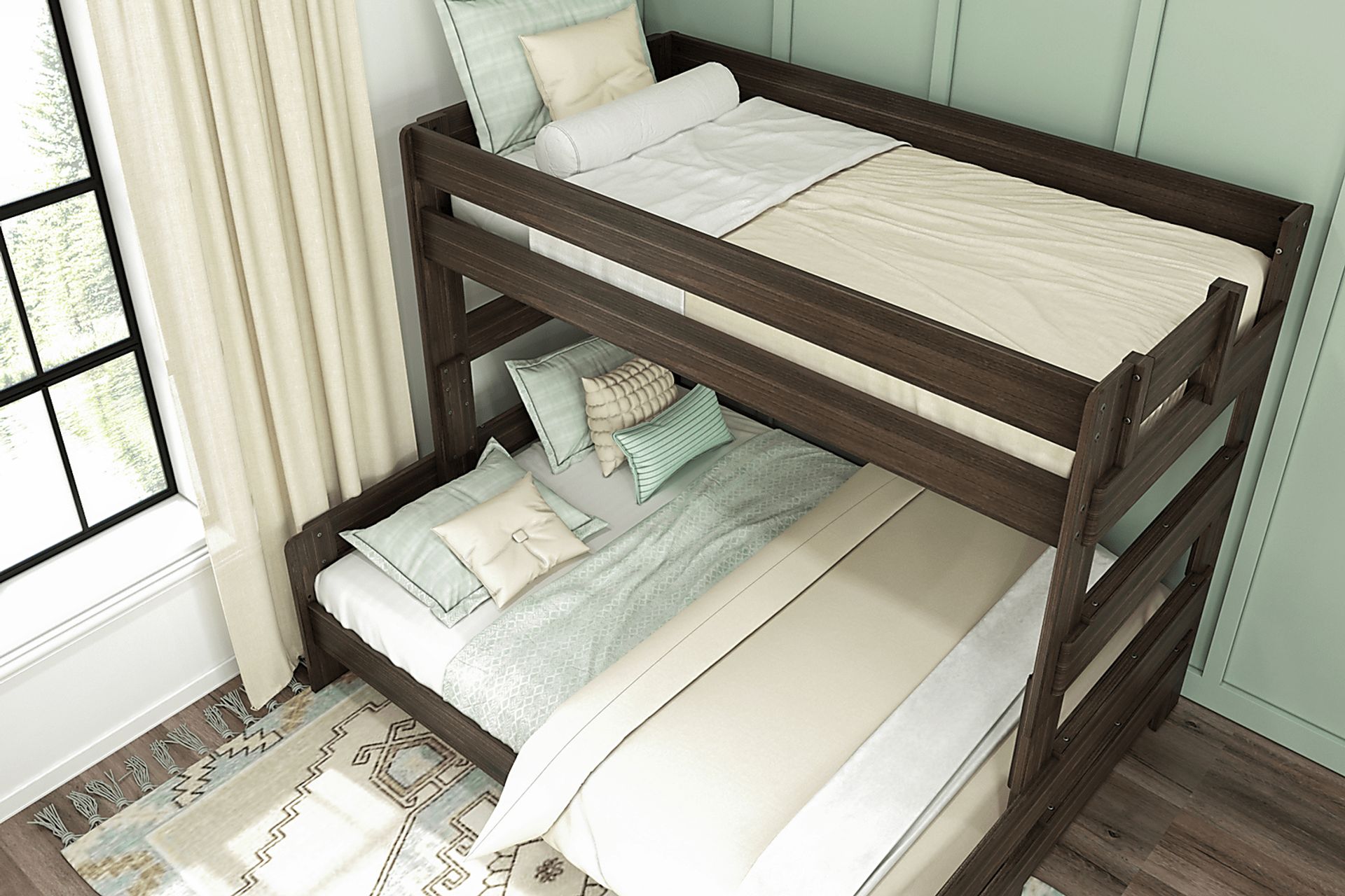Kids Darja I Brown Twin XL/Queen Bunk Bed - Image 4