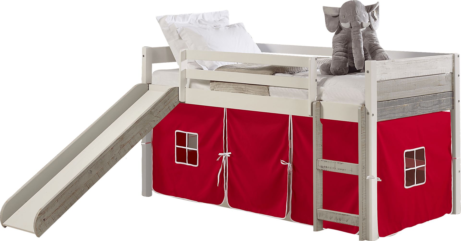 Kids Debuel Red Twin Tent Loft Bed - Image 1