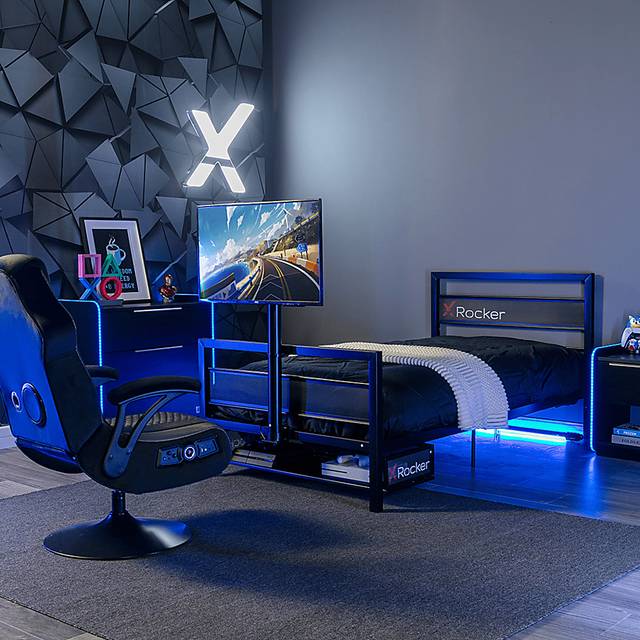 Kids Deecie Black Twin Gaming Bed - Thumbnail - Image 4