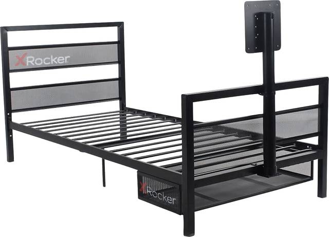 Kids Deecie Black Twin Gaming Bed - Thumbnail - Image 1
