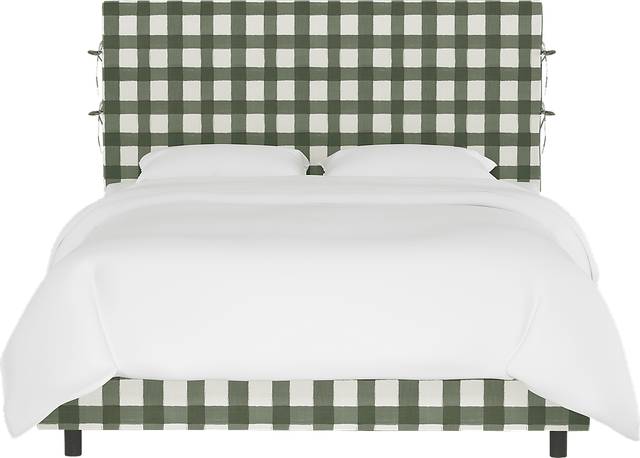 Kids Deep Forest Sage Twin Upholstered Bed - Thumbnail - Image 2