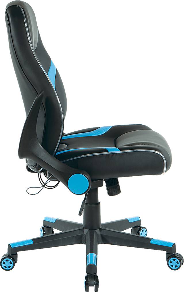 Kids Delenn Black/Blue LED Gaming Chair - Thumbnail - Image 4