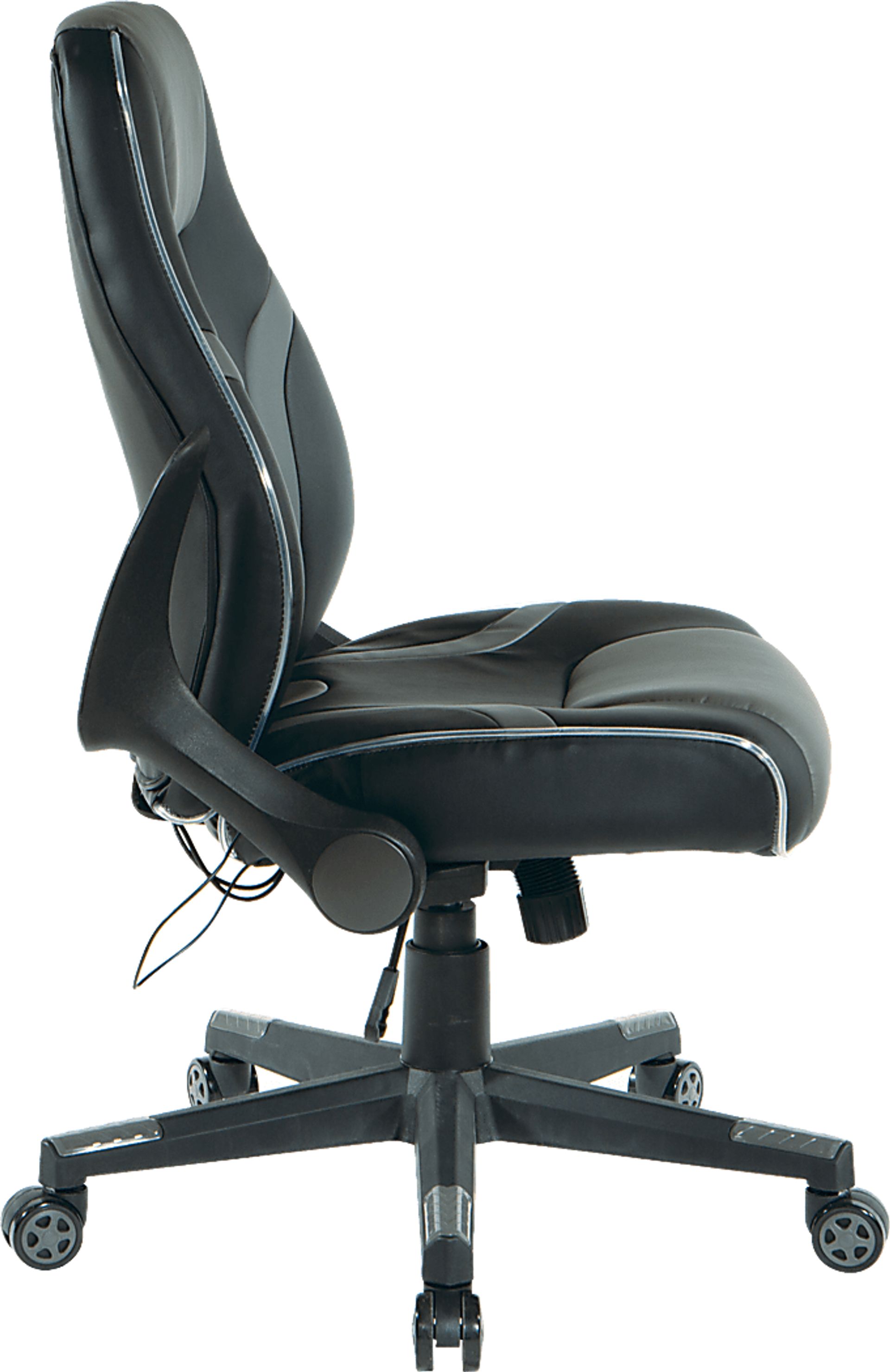 Kids Delenn Black/Gray LED Gaming Chair - Image 4
