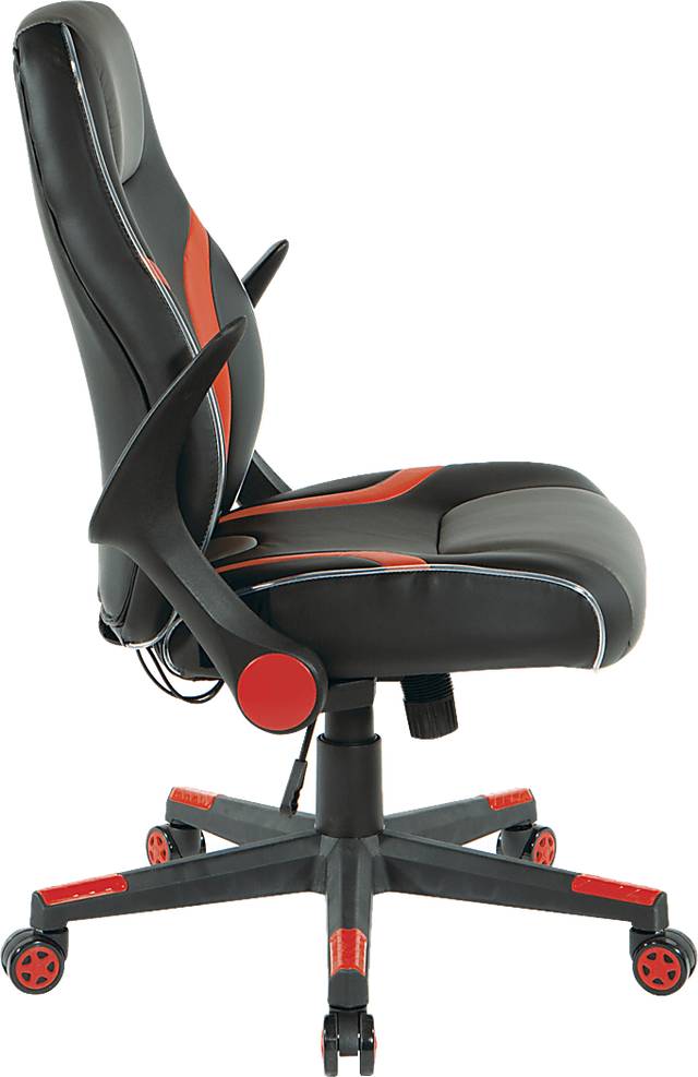 Kids Delenn Black/Red LED Gaming Chair - Thumbnail - Image 4
