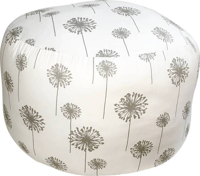 Kids Dellwater White Gray Poufette - Thumbnail - Image 1