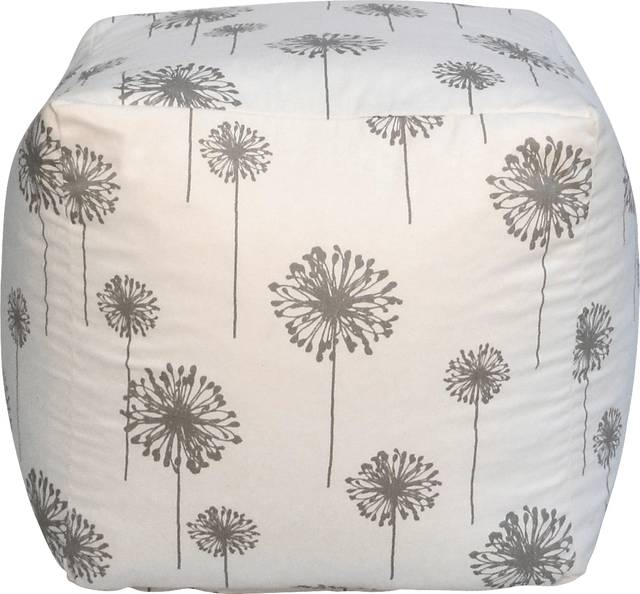 Kids Dellwater White Gray Small Poufette - Thumbnail - Image 1