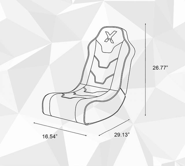 Kids Delmue Rainbow Floor Gaming Chair - Thumbnail - Image 8