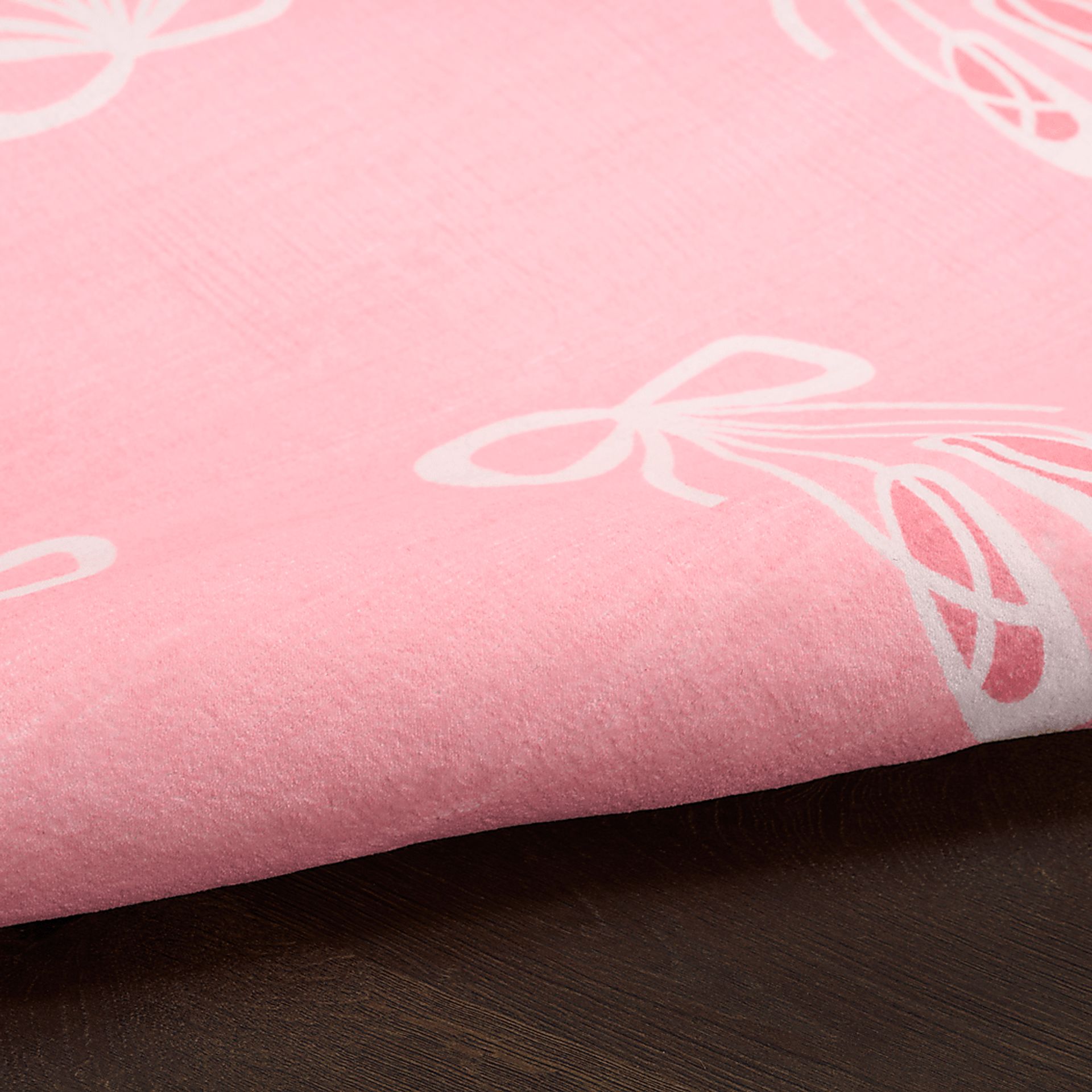 Kids Demure Bow Pink 4' x 6' Rug - Image 8