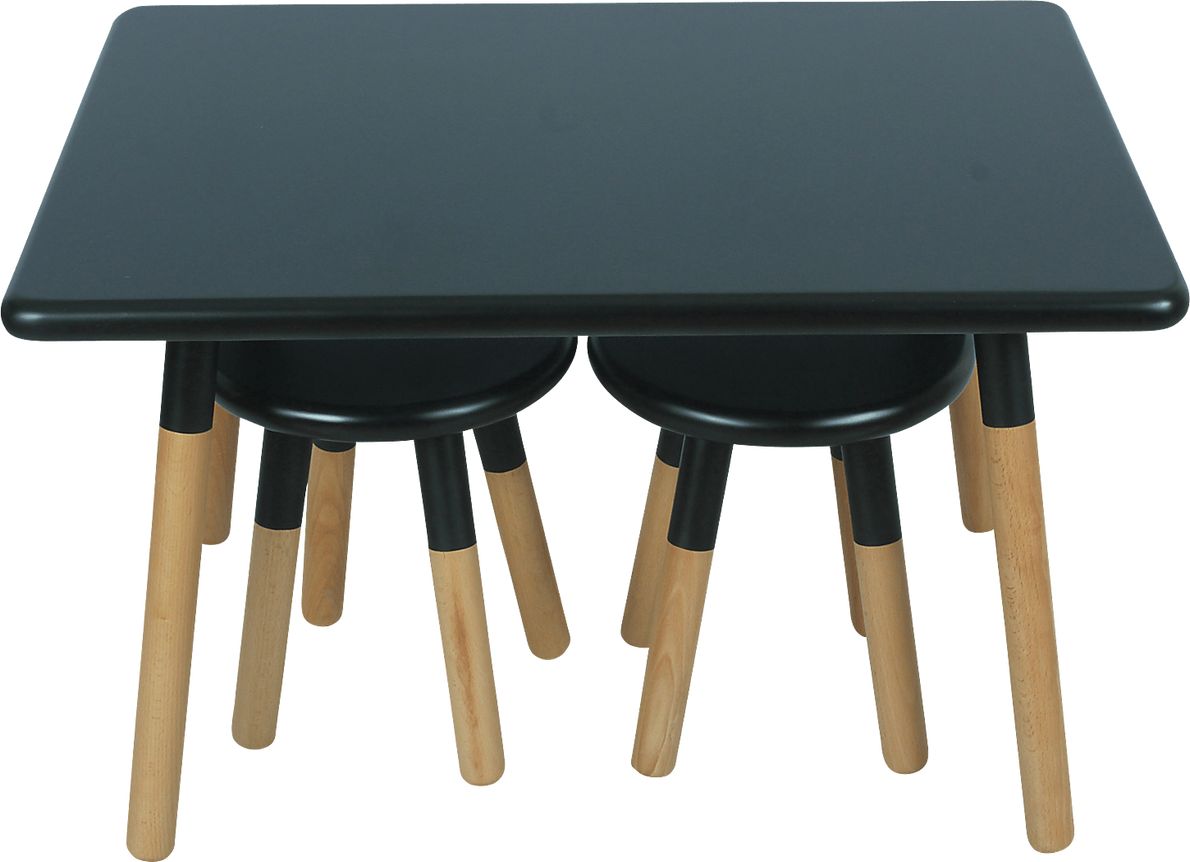 Kids Despina Black 3 Pc Table Set