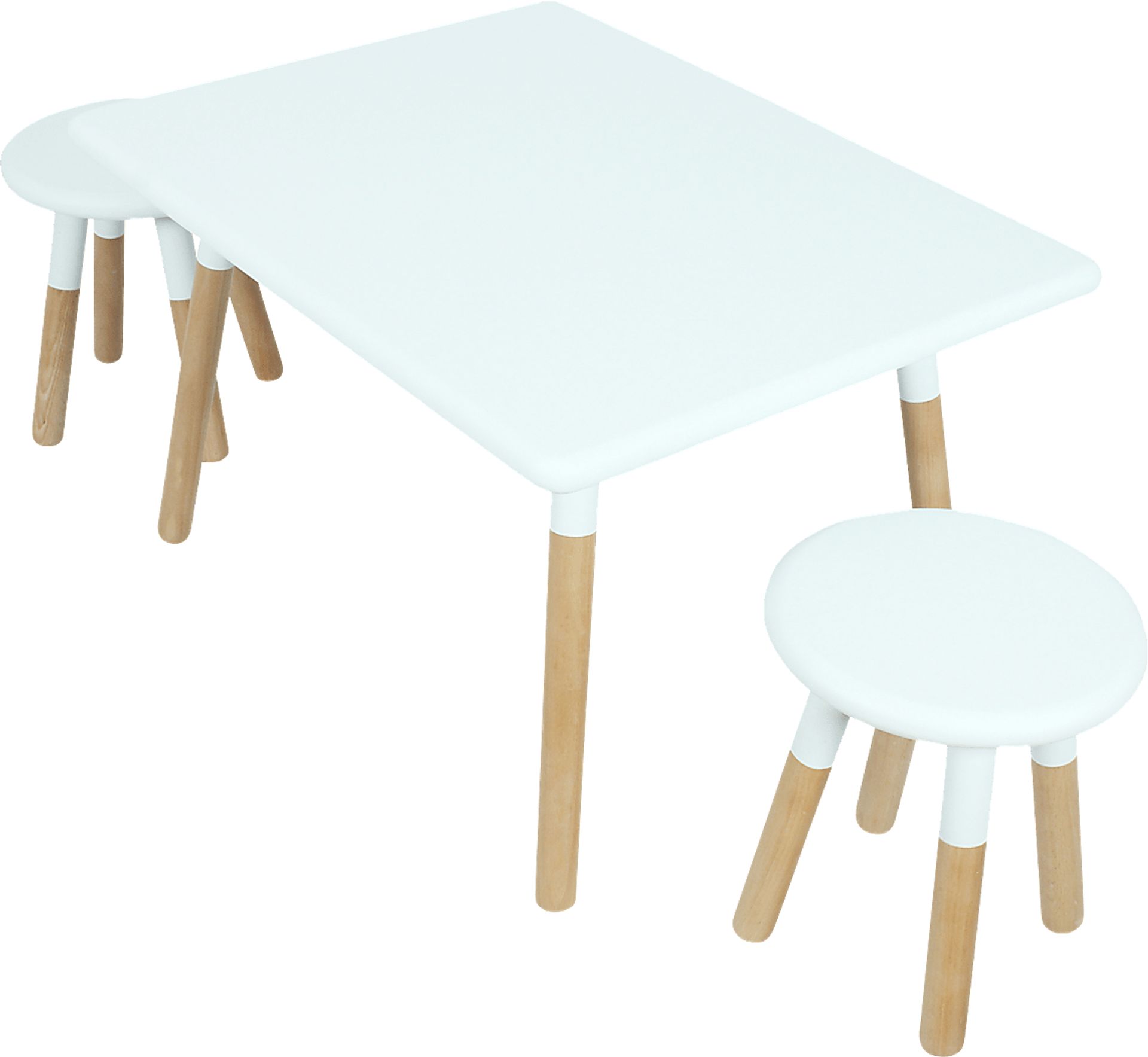 Kids Despina White Table Set - Image 1