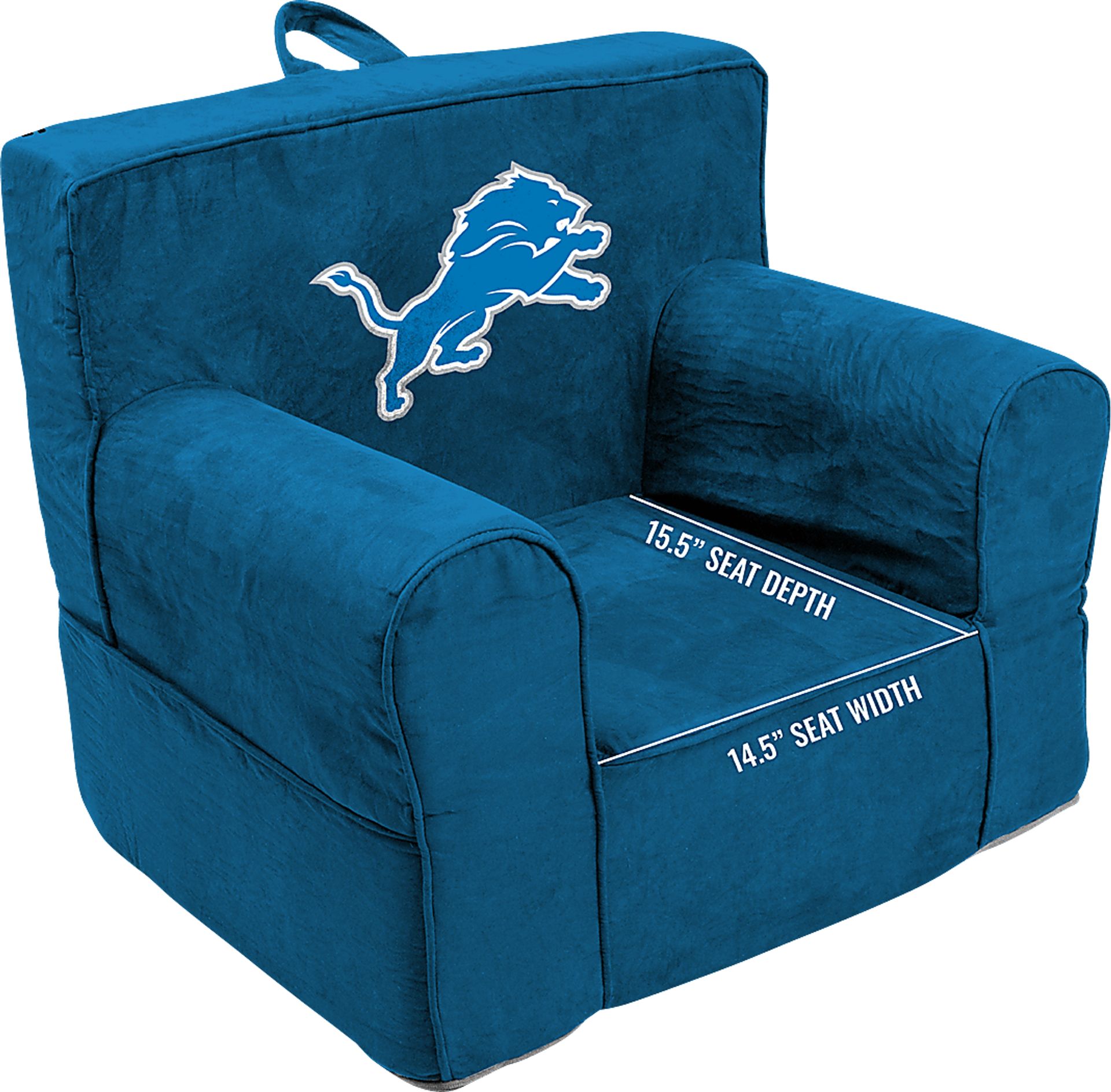 Kids Detroit Lions Blue Chair - Image 5
