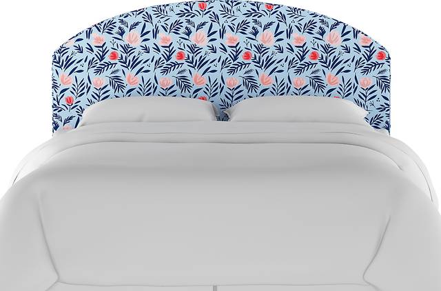 Kids Devany Blue Full Upholstered Headboard - Thumbnail - Image 2