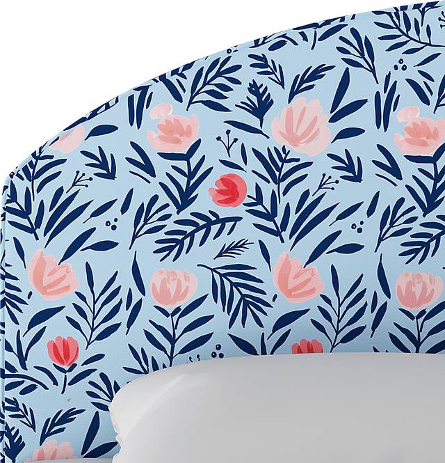 Kids Devany Blue Full Upholstered Headboard - Thumbnail - Image 4