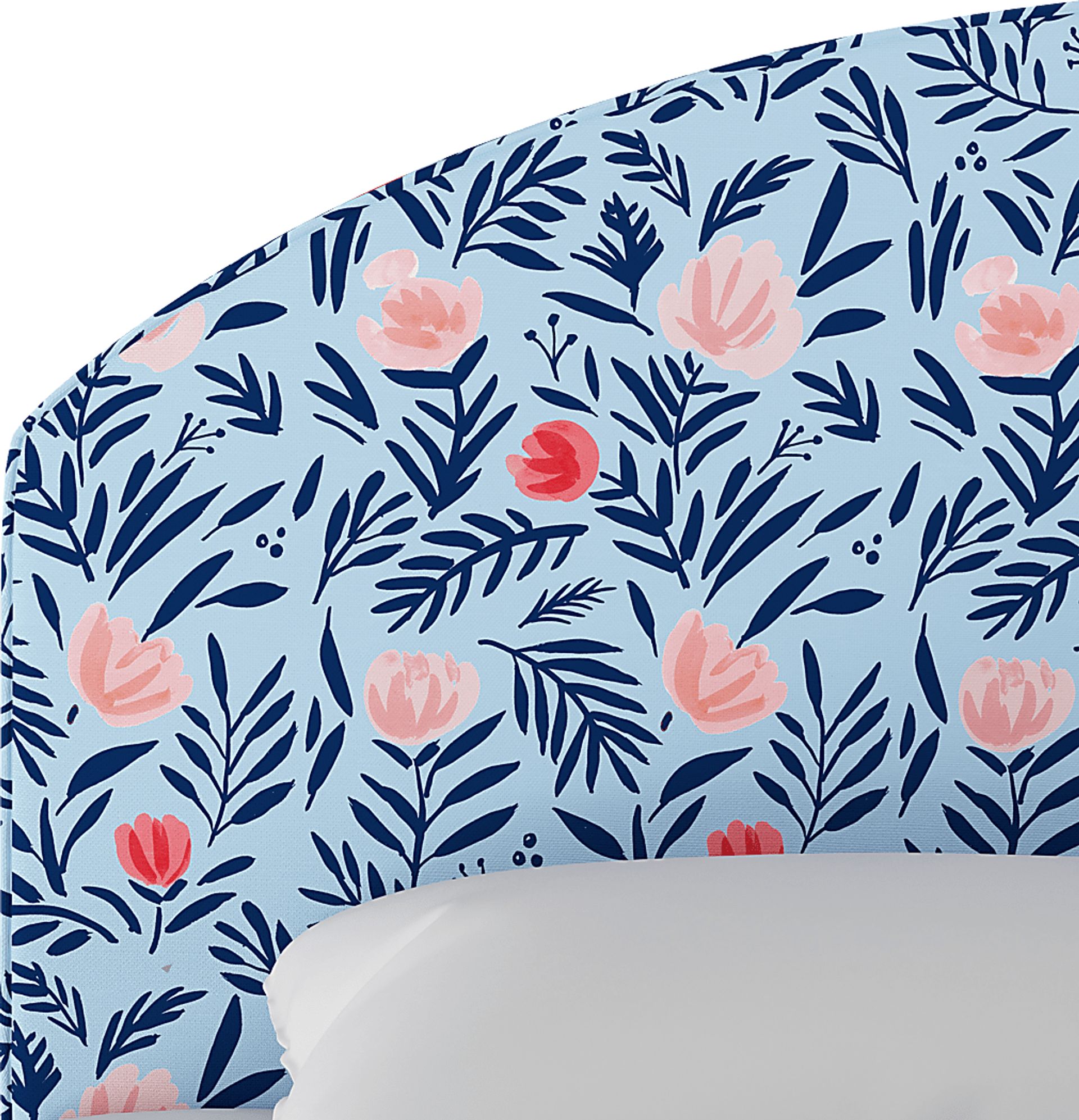 Kids Devany Blue Full Upholstered Headboard - Image 4
