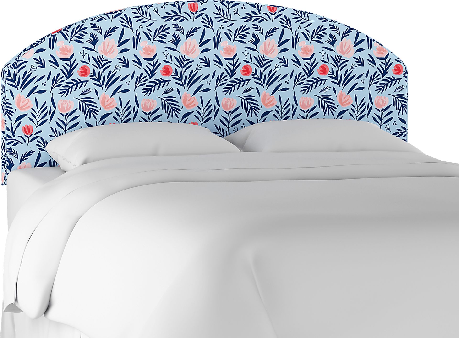 Kids Devany Blue Full Upholstered Headboard - Image 1
