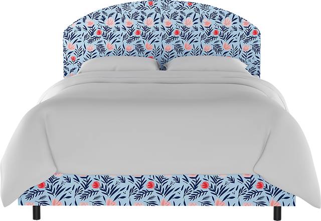 Kids Devany Blue Twin Upholstered Bed - Thumbnail - Image 2