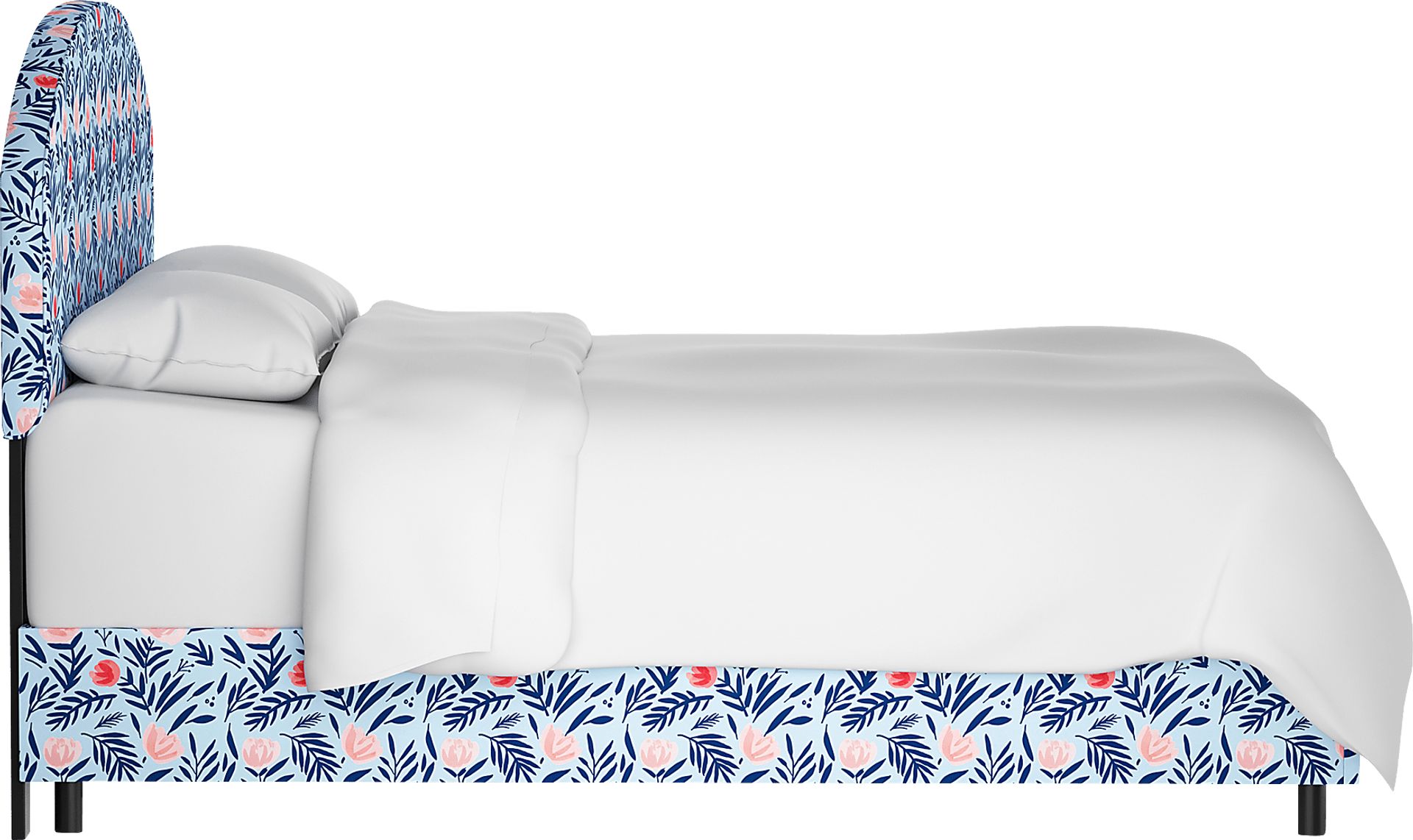 Kids Devany Blue Twin Upholstered Bed - Image 3