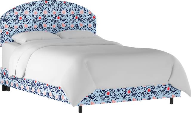 Kids Devany Blue Twin Upholstered Bed - Thumbnail - Image 1