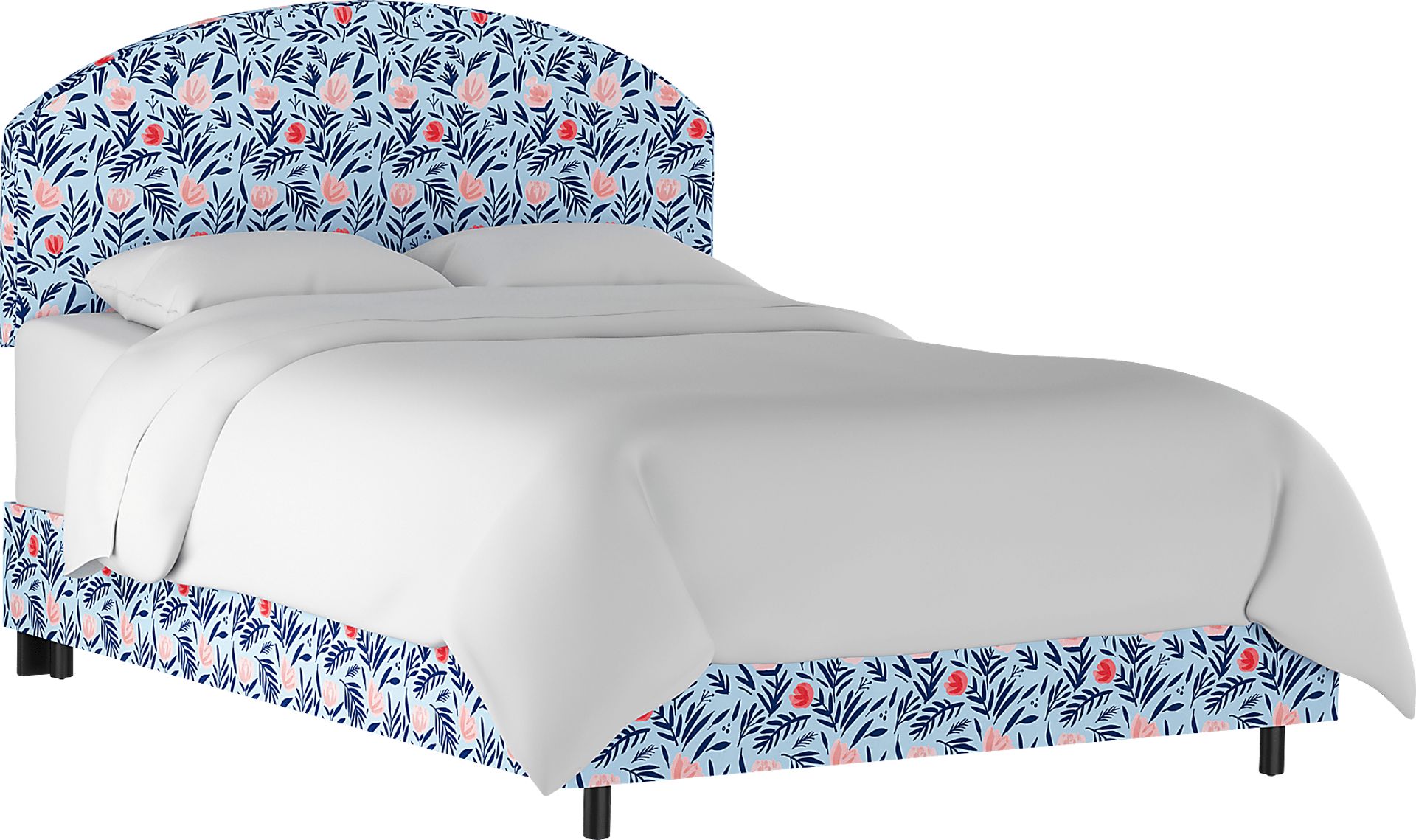 Kids Devany Blue Twin Upholstered Bed - Image 1