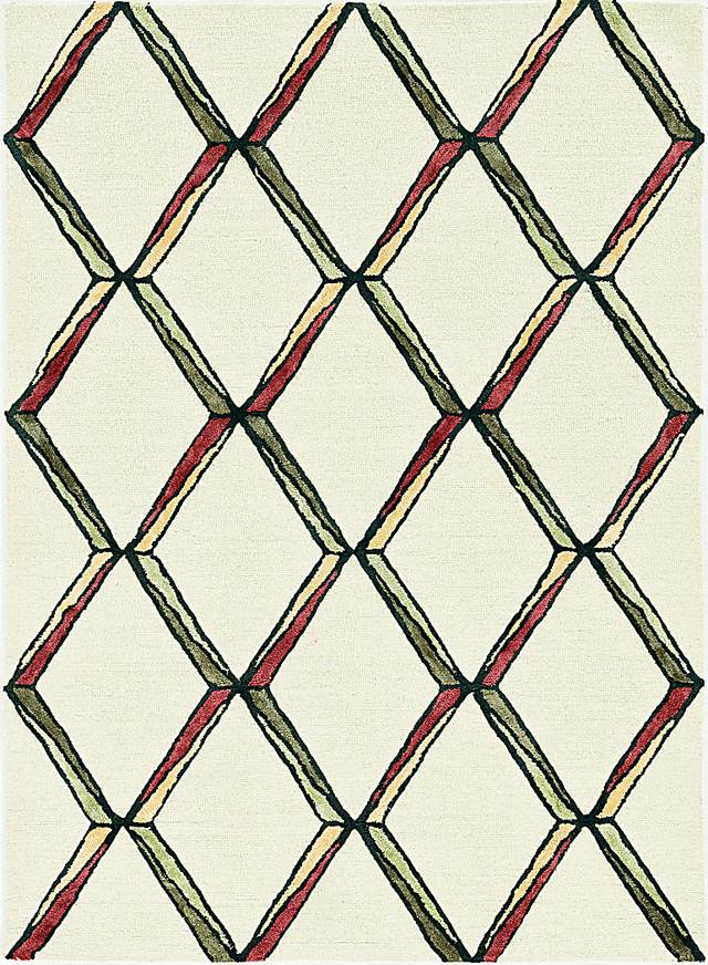 Kids Diamond Basic Beige 5' x 7' Rug - Thumbnail - Image 1
