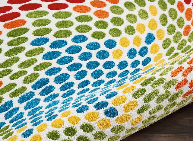 Kids Digi Dots Red 4' x 6' Rug - Thumbnail - Image 6