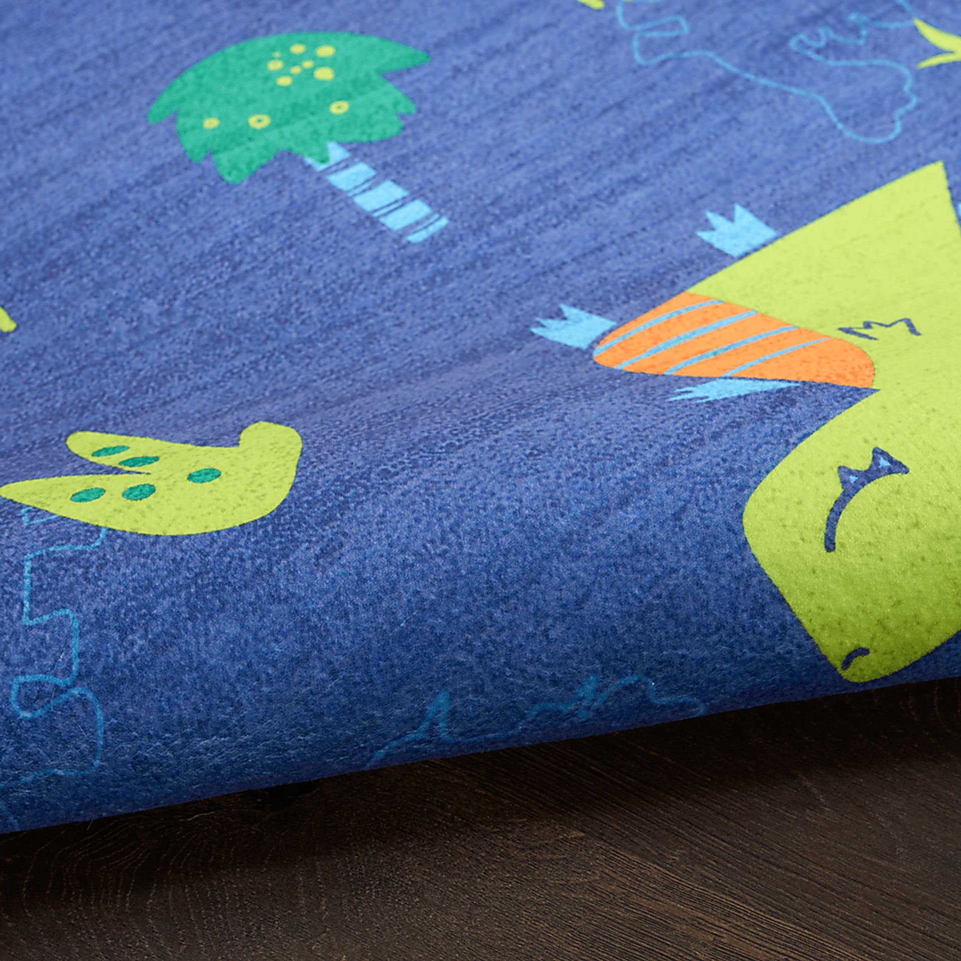 Kids Dino Jungle Navy 4' x 6' Rug - Image 8
