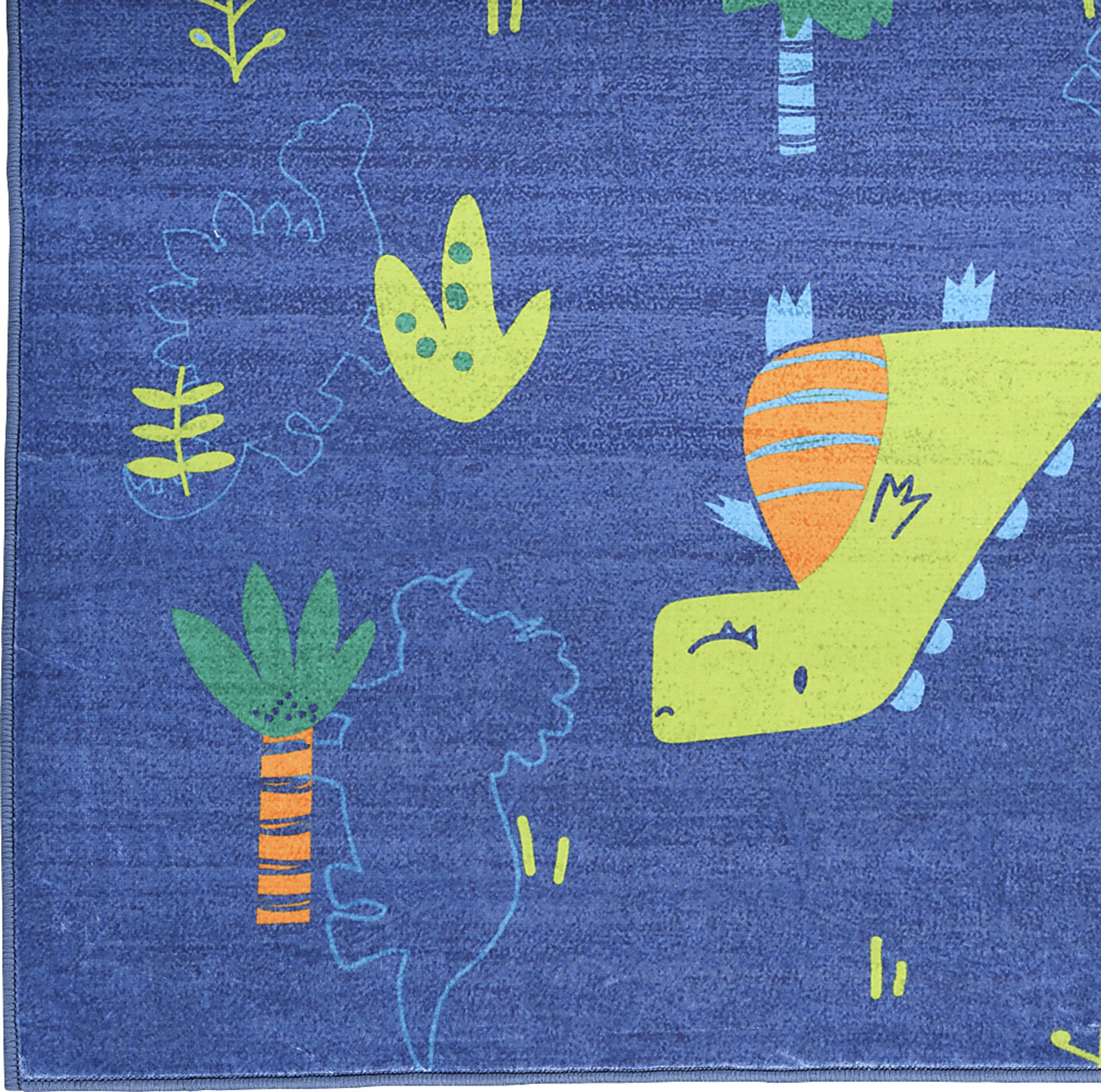 Kids Dino Jungle Navy 4' x 6' Rug - Image 4