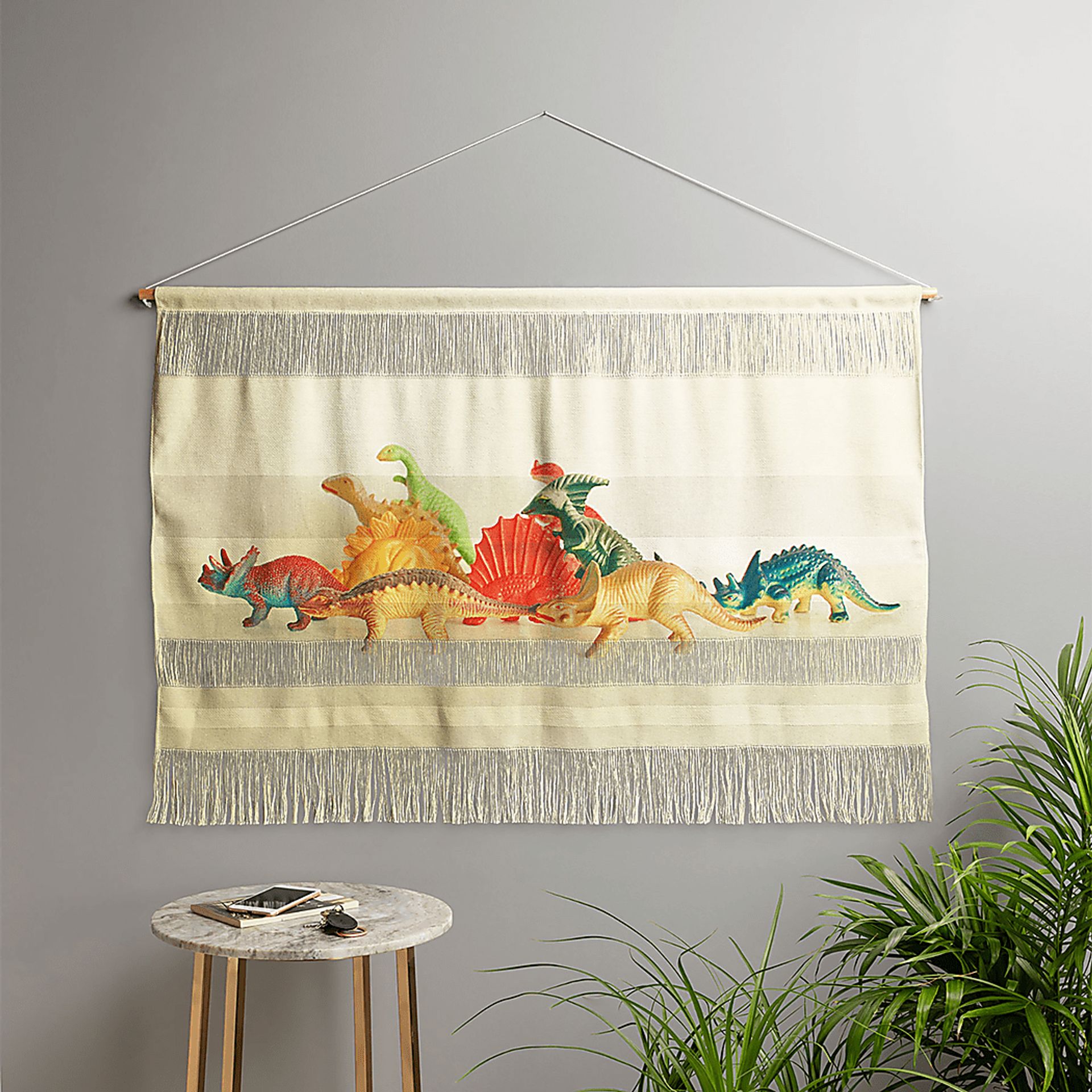 Kids Dino Parade Beige Wall Decor - Image 2